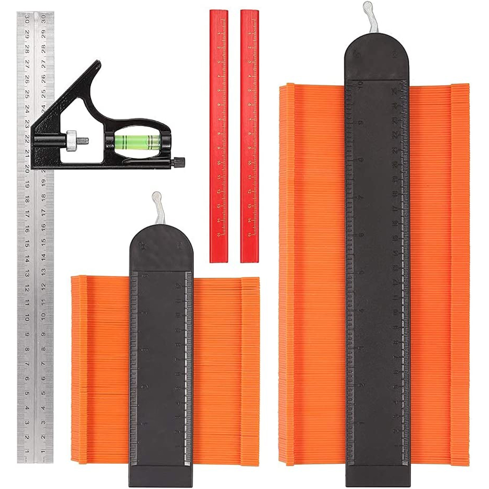 GRT4017--Contour gauge and  Combination square set 